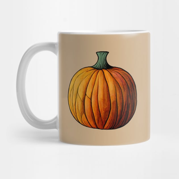 Pumpkin illustration by Mad Swell Designs